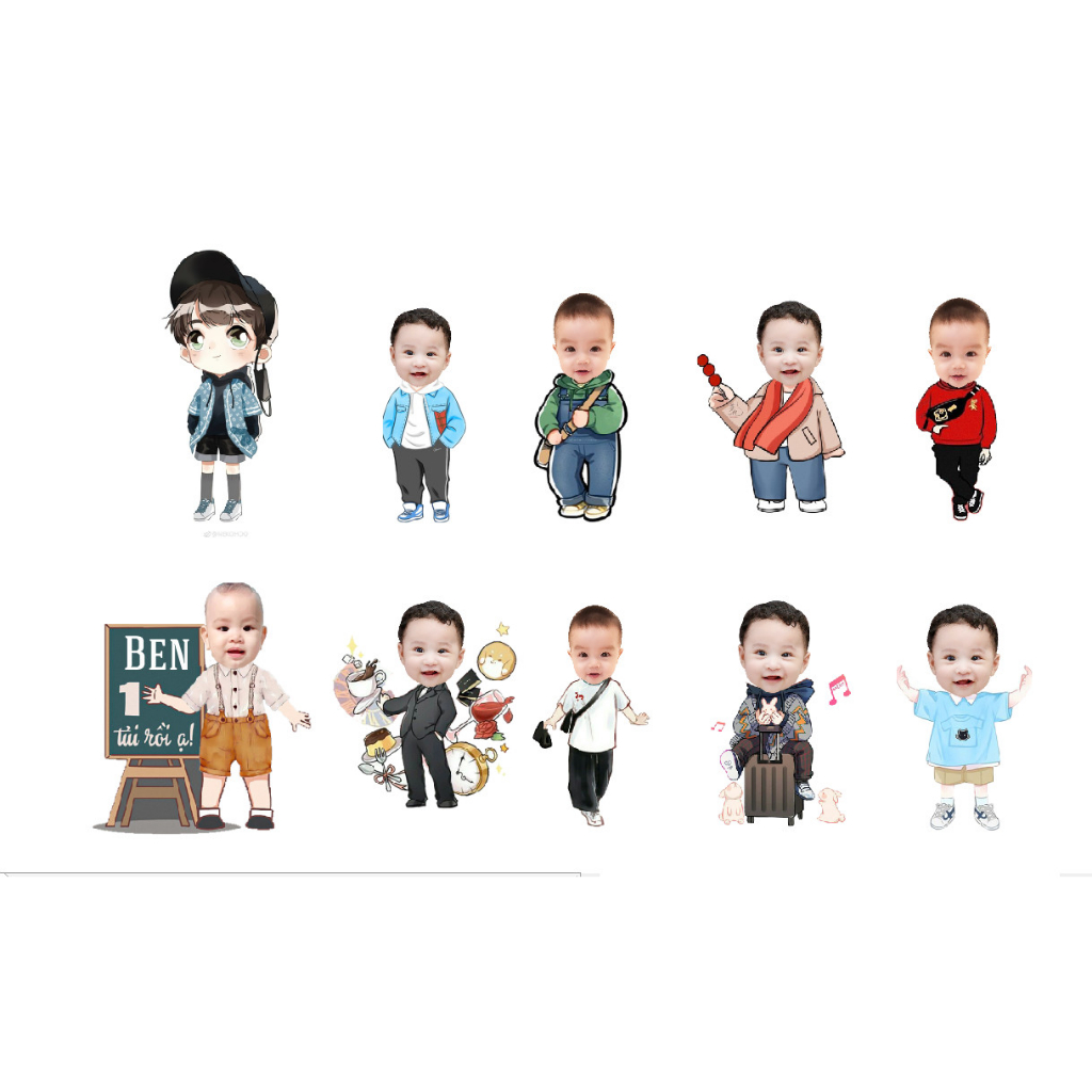 Chibi bé trai 25 -40cm giá siêu rẻ