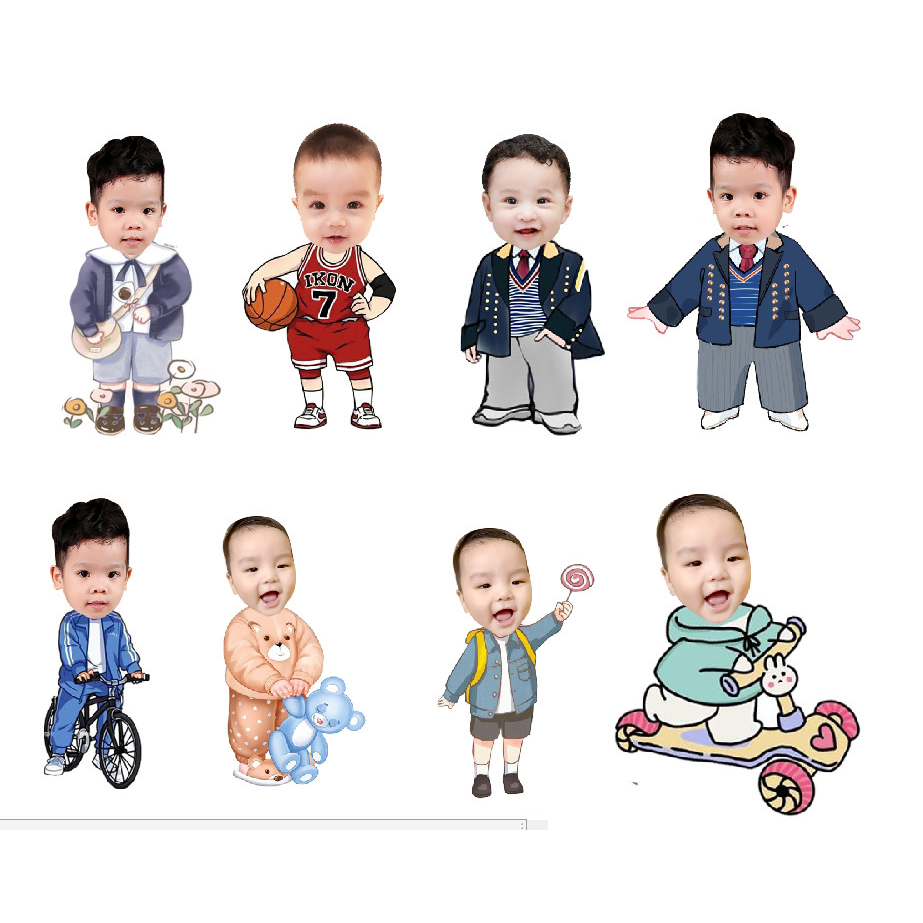 Chibi bé trai 25 -40cm giá siêu rẻ