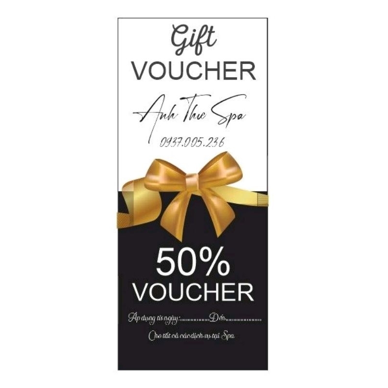100 voucher giảm giá in 2 mặt hoàn thiện thông tin