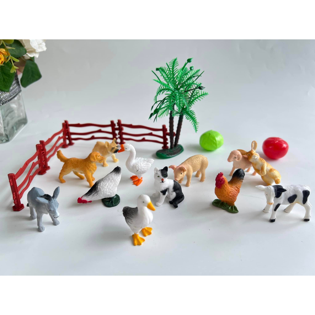 Bộ đồ chơi mô hình động vật và thẻ tranh giúp trẻ tư duy, sáng tạo