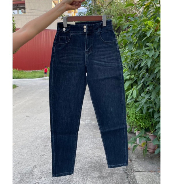 QUẦN JEANS BAGGY DÁNG BOY 15.008, MÀU TRÀM ÔM NHẸ