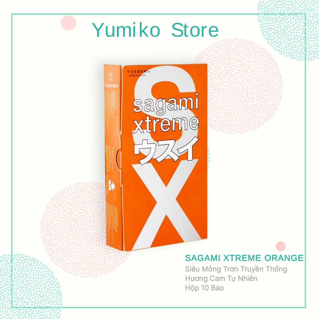 Combo 3 hộp bao cao su SAGAMI Xtreme White gân gai, BCS Siêu Mỏng Super thin, BCS Hương Cam Love Me Orange