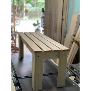 Ghế pallet gỗ tự nhiên / 120cm x 30cm , cao 40cm