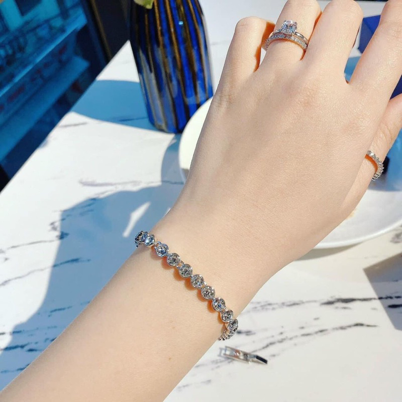 Trang sức swarovski, vòng tay đá pha lê cao cấp, lắc tay full đá sang trọng Fullbox_thien_nga_viet_nam