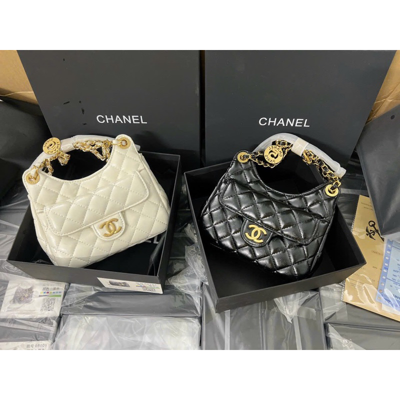 Túi xách cnl ô trám full box ảnh thật