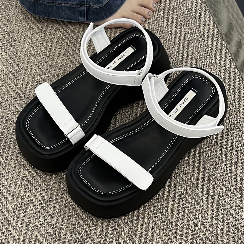 Sandal nữ đế xuồng bánh mì quai ngang dây mảnh siêu nhẹ .Thuytienshoes