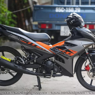 Tem rời exciter 150 rc 2020 xám cam - tem nhám