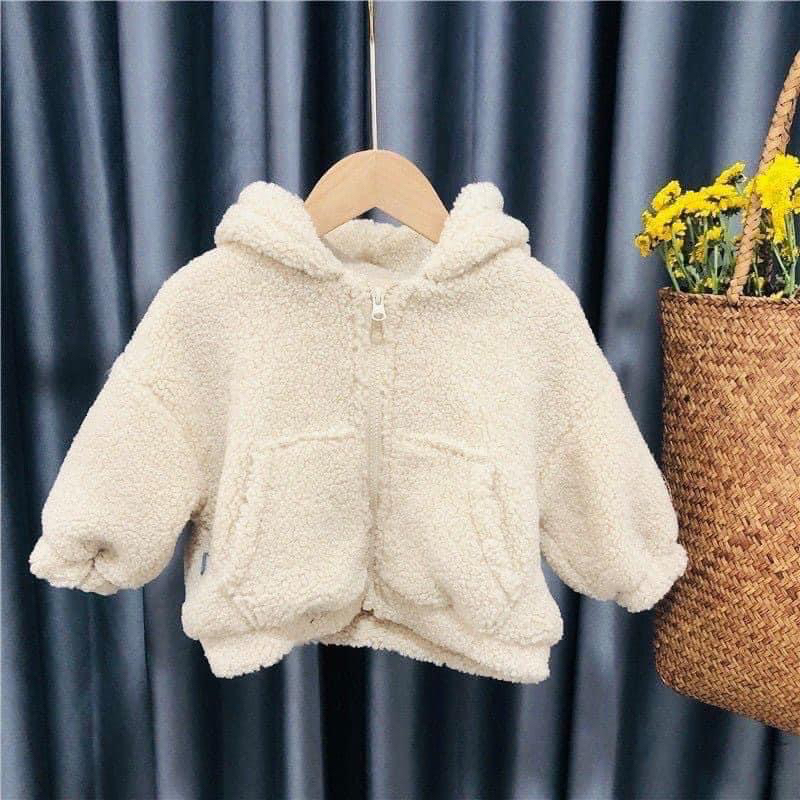 Áo khoác jean cho bé trai áo khoác lông cừu cho bé trai