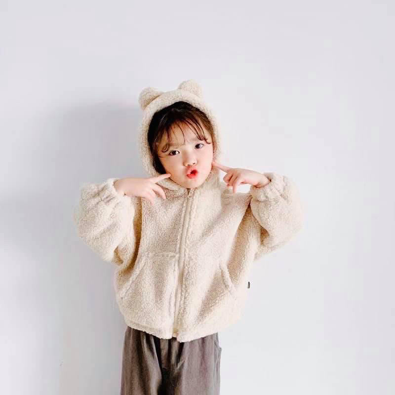 Áo khoác jean cho bé trai áo khoác lông cừu cho bé trai