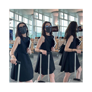 Đầm Form suông chữ A màu đen