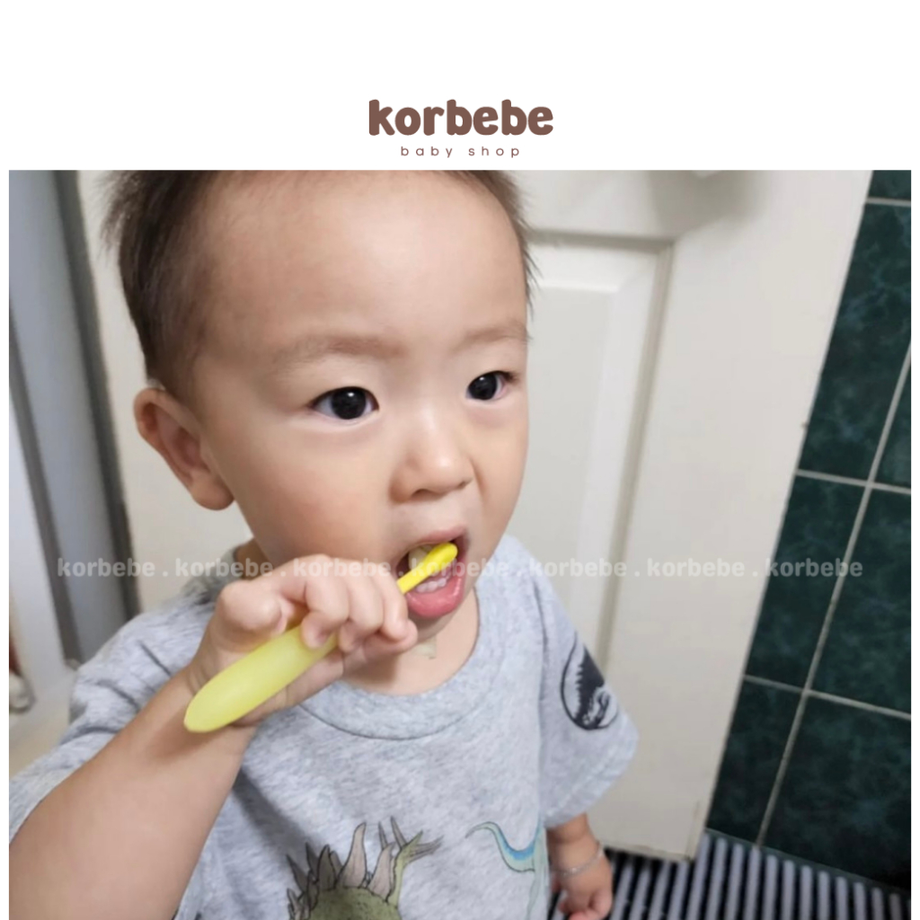 Set 2 bàn chải đánh răng cho bé Lion Kodomo Hàn Quốc