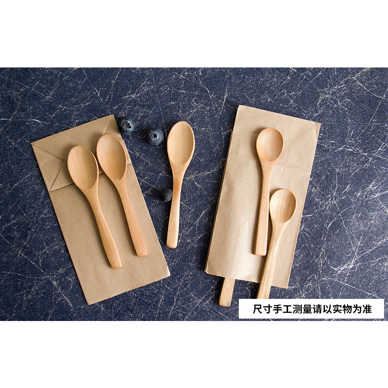 Muỗng Gỗ Tre Ăn Kem / Mật Ong Tiện Dụng Cho Bé ăn dặm