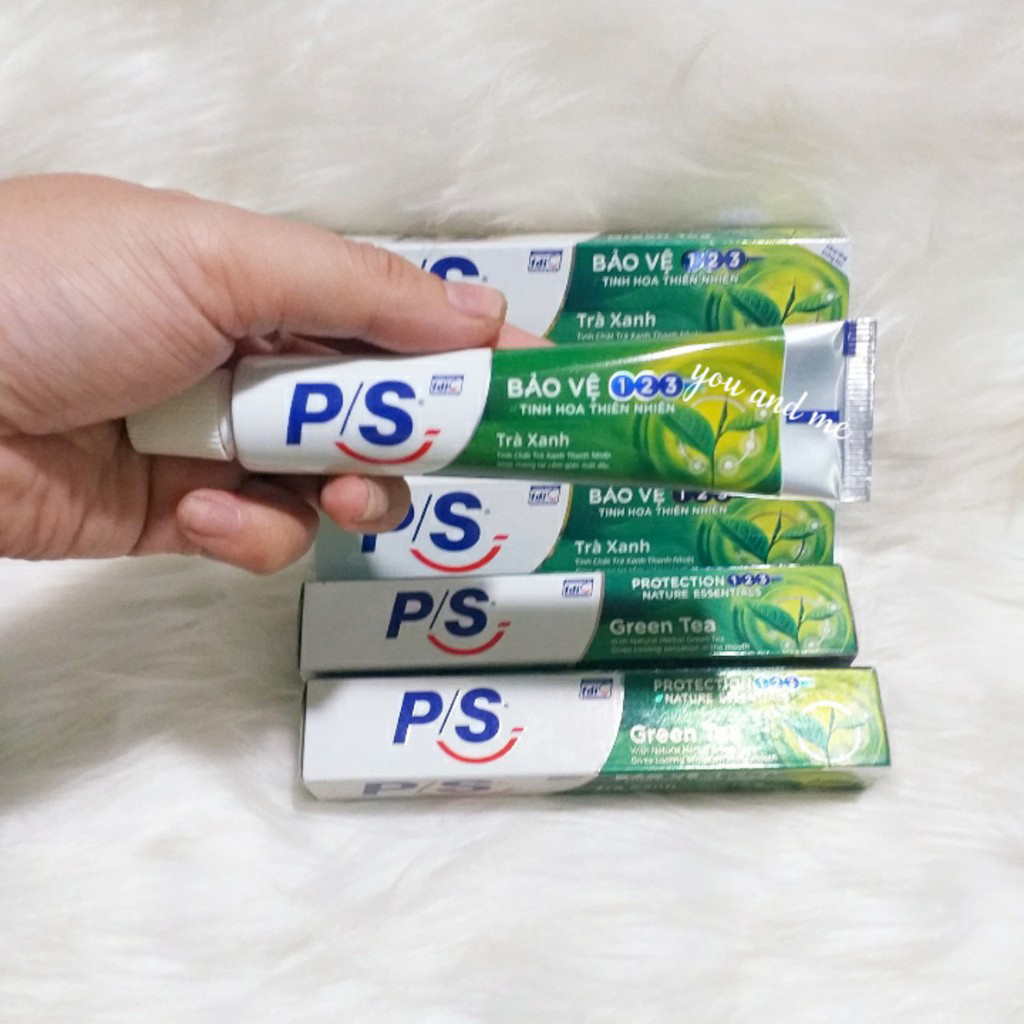 5 Tuýp kem đánh răng P/S bảo vệ tính chất trà xanh thiên nhiên - hàng khuyến mại30g