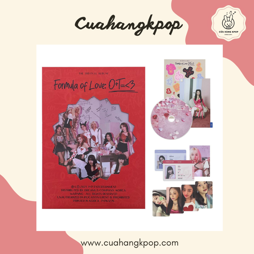Album Twice - Formula of Love chính hãng có sẵn Cửa hàng Kpop