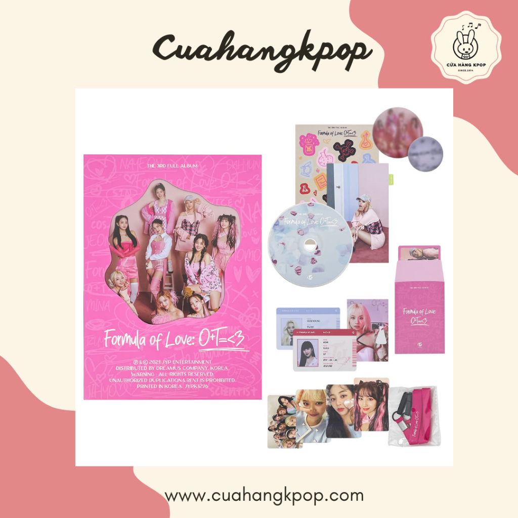 Album Twice - Formula of Love chính hãng có sẵn Cửa hàng Kpop