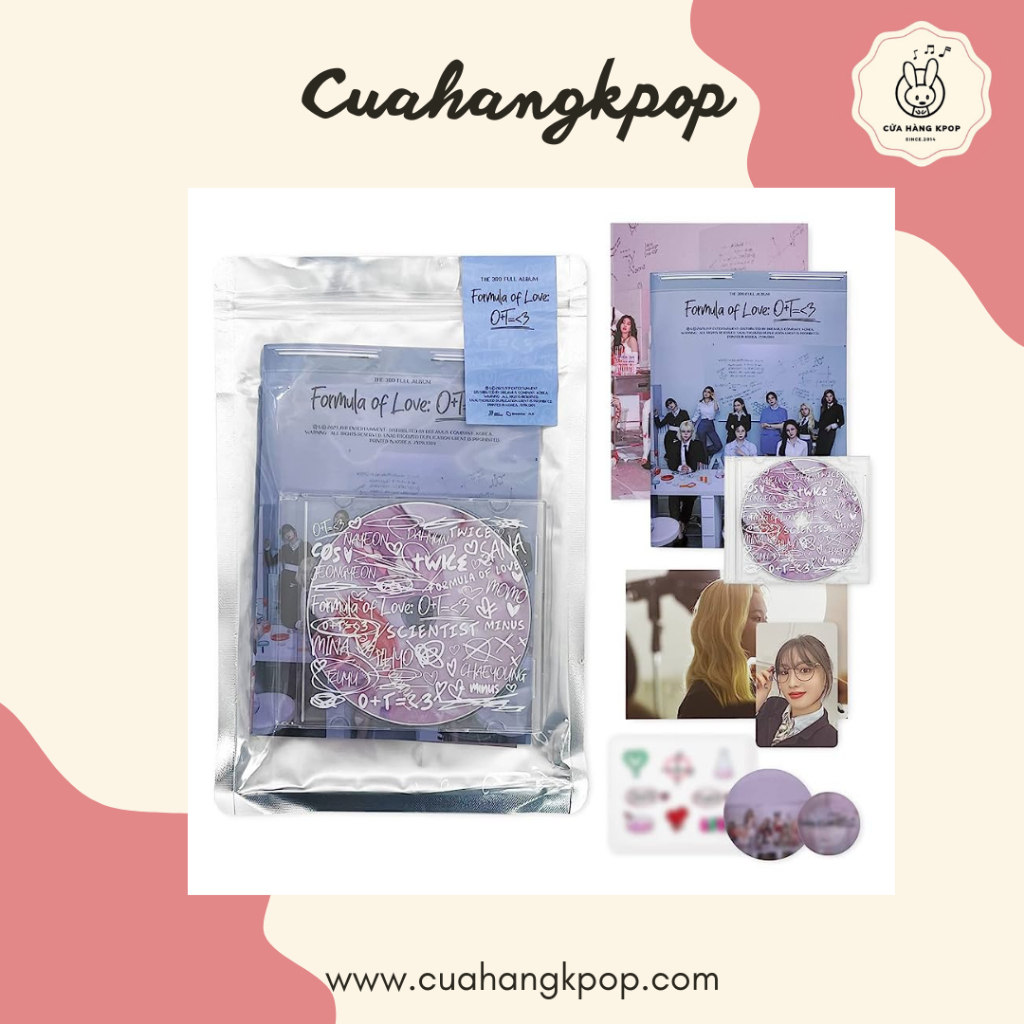 Album Twice - Formula of Love chính hãng có sẵn Cửa hàng Kpop