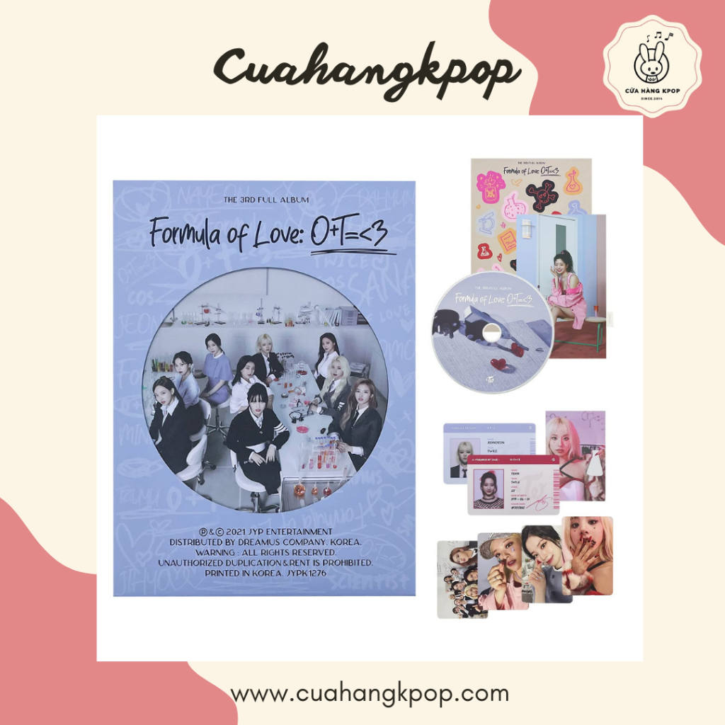 Album Twice - Formula of Love chính hãng có sẵn Cửa hàng Kpop