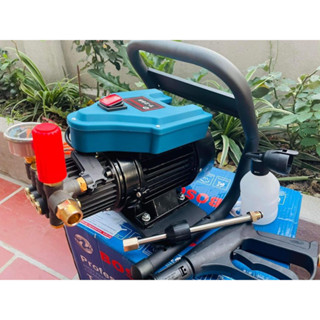 Máy rửa xe chỉnh áp mini gia đình BOSCOM T288 3200W - Khung sắt xách tay bảo vệ, có xả E, dây cao áp 15m