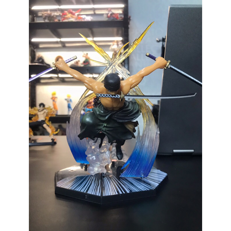 Mô hình one piece Luffy đấm gear 2 Fz dùng cú đấm lửa băng mũ rơm cao 17cm,figure nhân vật anime đảo hải tặc Luffy Store