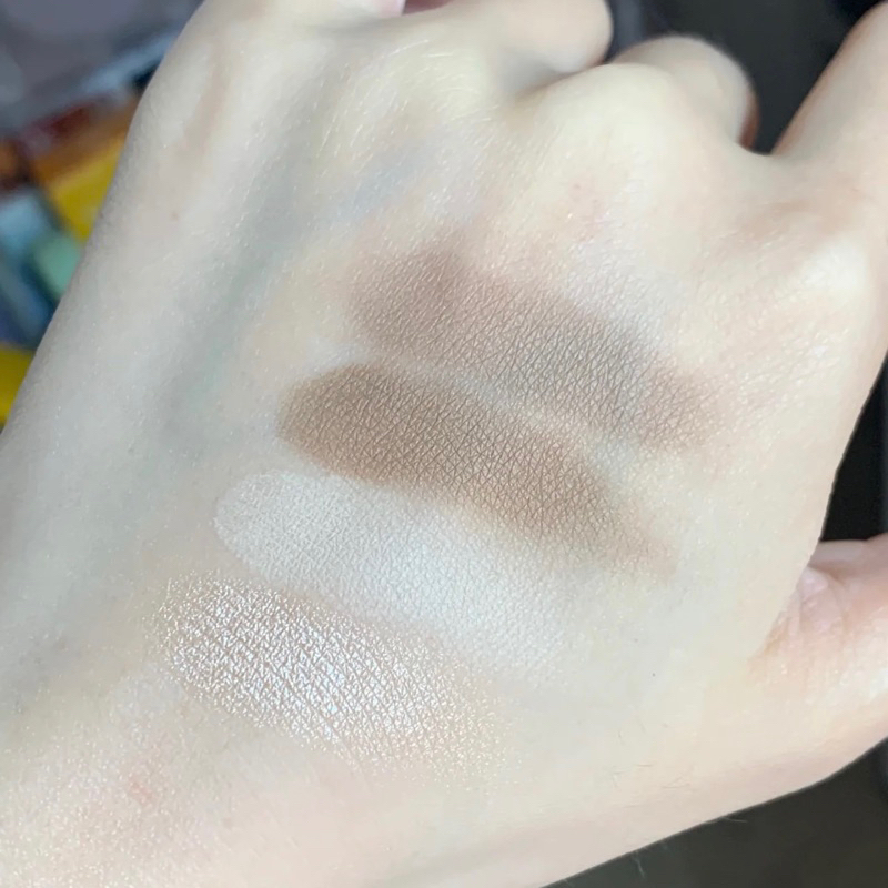 Bảng Phấn Bắt Sáng SWEET MINT Tạo Khối 3D 4 Màu Tự Nhiên Có Gương HOT