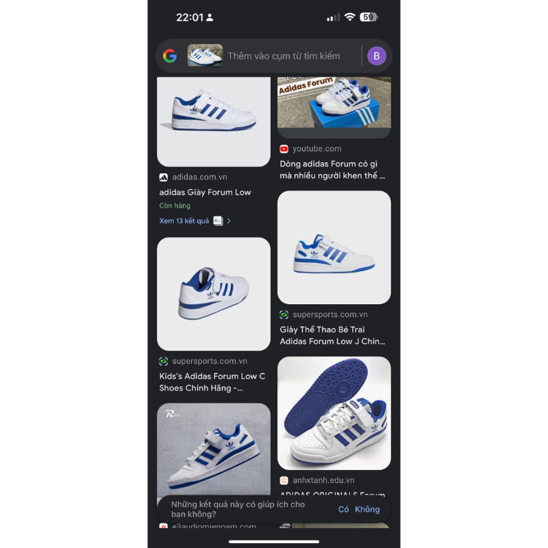 Giày Thể Thao Bé Adidas Forum-size33