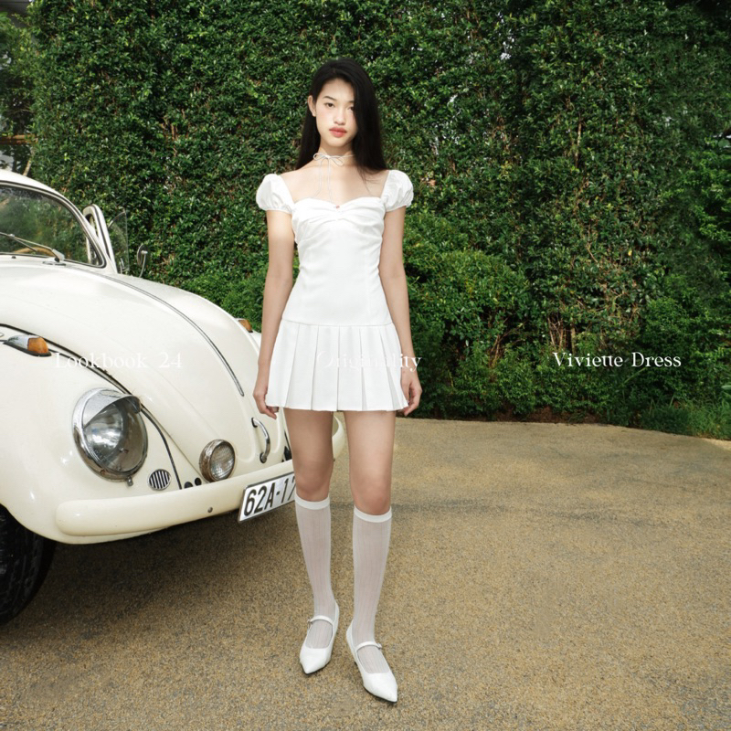ORIGINALITY - Đầm ngắn xếp li tùng - Viviette Dress