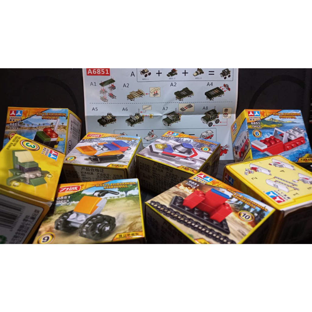 Lego Các Loại Xe Quân Đội, Đồ Chơi Giáo Dục Lego Xếp Hình Mini 10in1 Cho Bé  07055