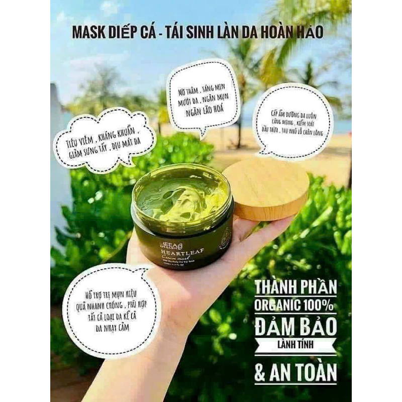 MẶT NẠ DIẾP CÁ RAU MÁ MEEA LÀM DỊU DA