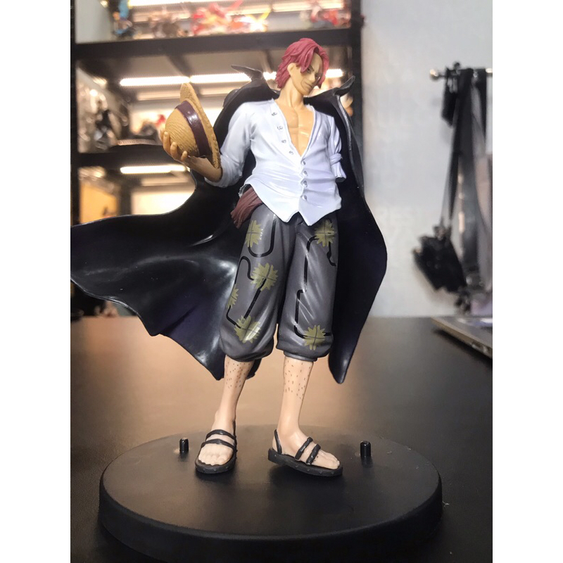 Mô hình One piece tứ hoàng Shank tóc đỏ cao 17cm, figure nhân vật anime vua hải tặc Luffy Store, mô hình trang trí