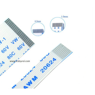 Cáp ffc/fpc kích thước chân 1.0mm thuận chiều