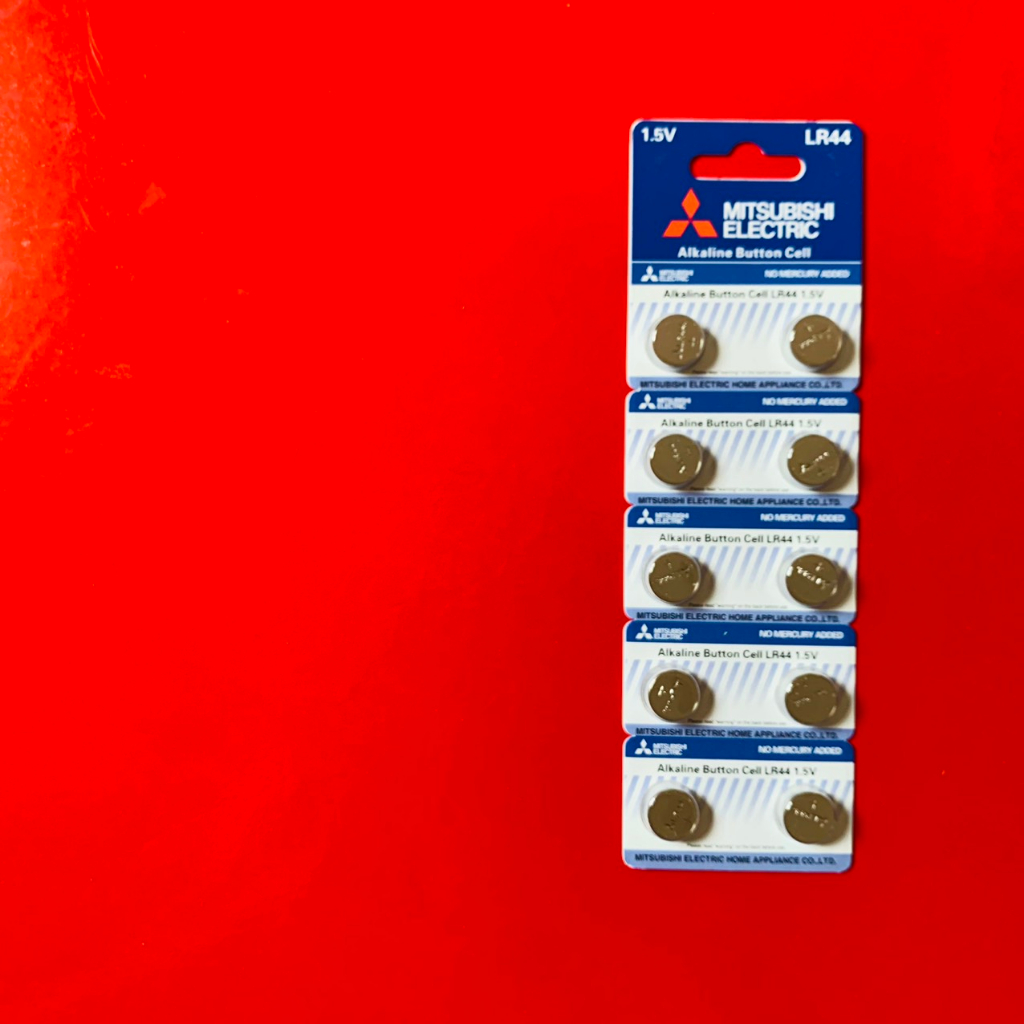 Pin LR44 AG13 Mitsubishi thay máy tính Casio vỉ 10 viên