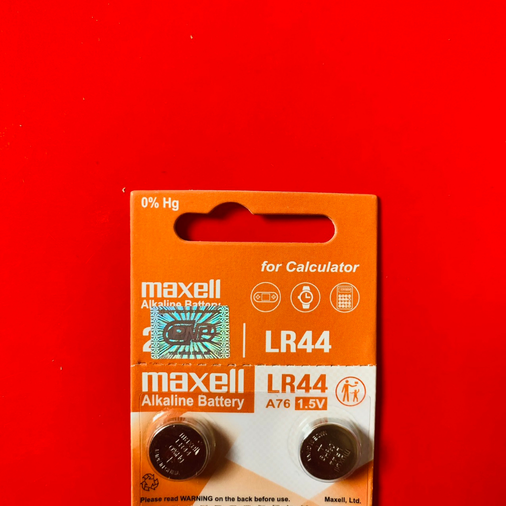 Vỉ 10 viên Pin  LR44 AG13 Maxell thay máy tính casio
