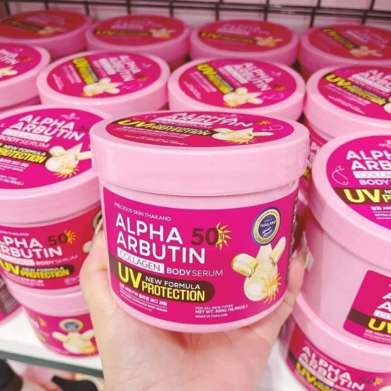 Kem kích trắng body alpha arbutine hủ 500gr