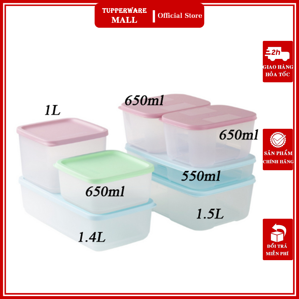 Bộ hộp trữ mát & trữ đông Marine set 7 hộp Tupperware
