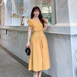 đầm vàng nhúng size s thanh lý hiệu nhà MẨU