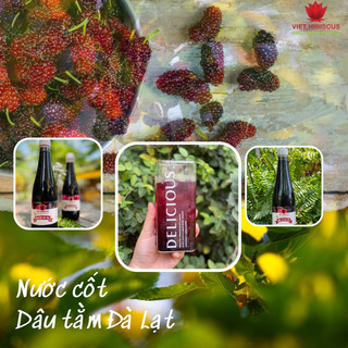 Nước cốt dâu tằm Đà Lạt pha siro, làm thạch topping chai 500ml  - Đặc sản Đà Lạt