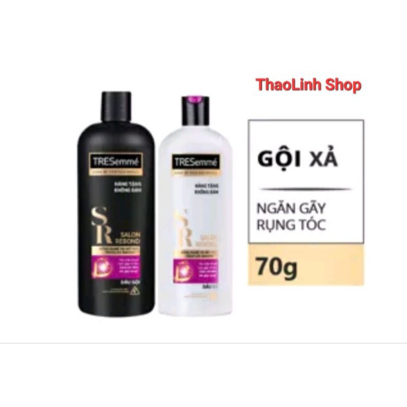 Combo gội xả TRESemmé Salon Rebond size mini  70g/chai