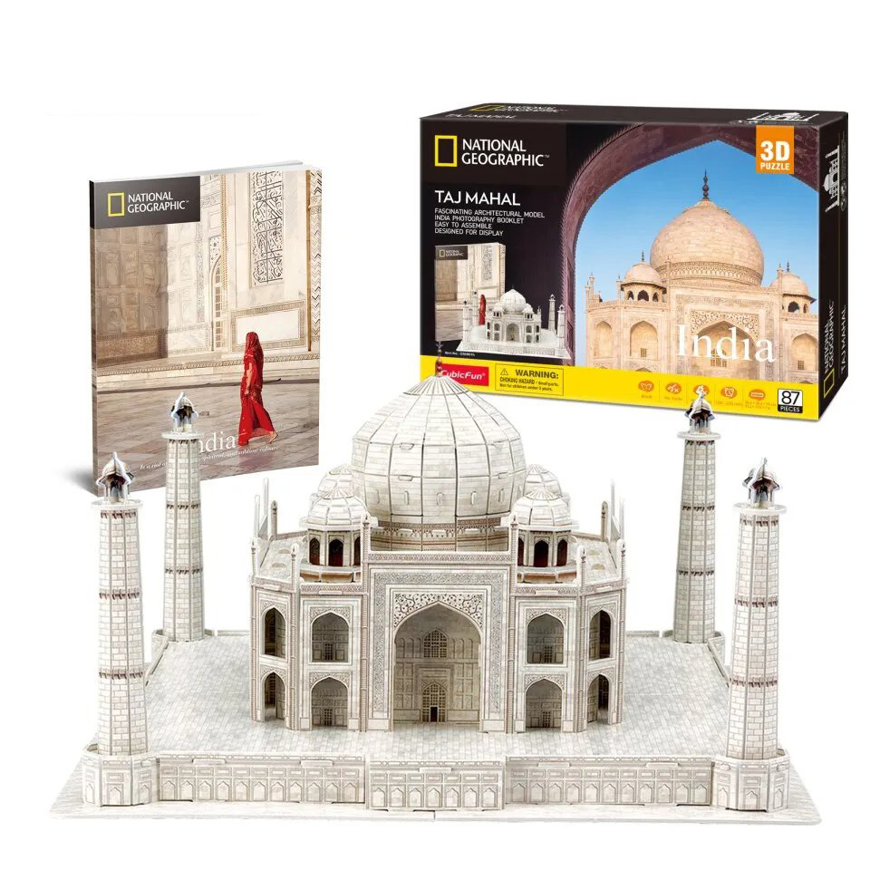 Mô Hình 3D Bằng Giấy CubicFun Đền Taj Mahal DS0981h (87 mảnh, National Geographic Taj Mahal)