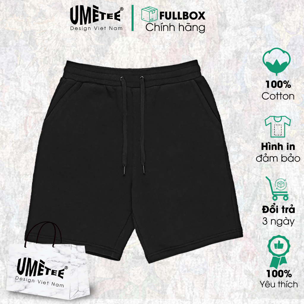 Quần short trơn Umetee unisex phong cách đường phố