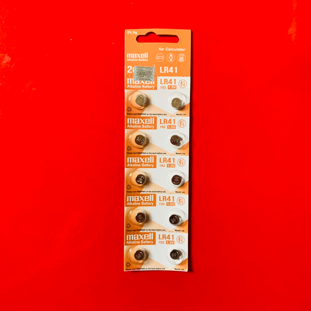 Pin  AG3 LR41 392 Maxell  hàng  CHÍNH  HÃNG  dùng  nhiệt  kế vỉ  đóng  10 viên