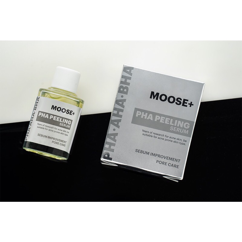 Tinh chất serum peel da PHA Moose +trọng lượng 30ml hàn quốc giúp da căng bóng, tái tạo da hạn dùng 2026