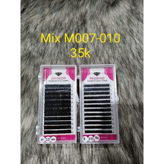 Mi mix độ dầy 015 - cong C, Cc,D,LD,U,M,L,L+C,L+D,J,B (1 hộp có từ số 8 đến 13)