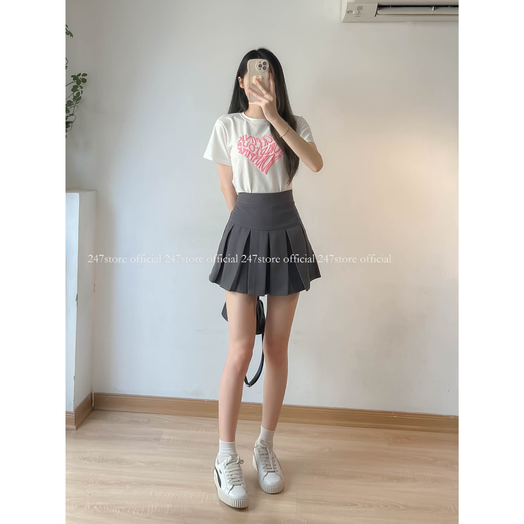 Chân Váy Xếp Ly dáng ngắn siêu xinhh 247STORE cv305_K45P0