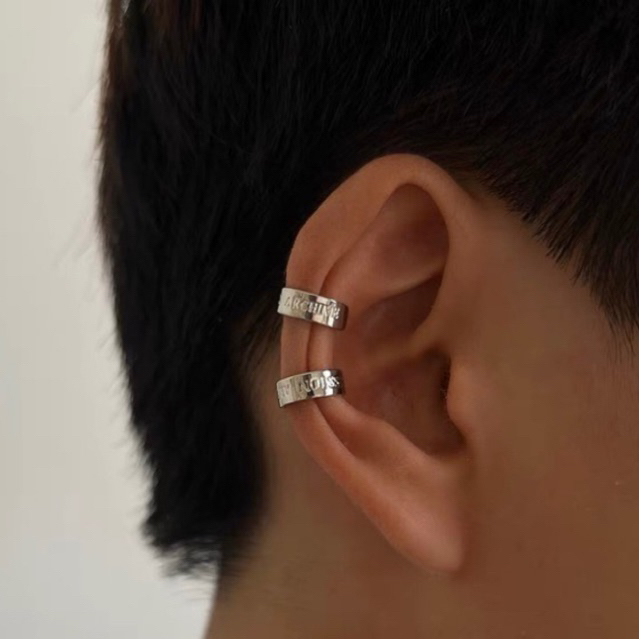 Khuyên kẹp vành tai bạc hợp kim DEODI không cần xỏ lỗ
