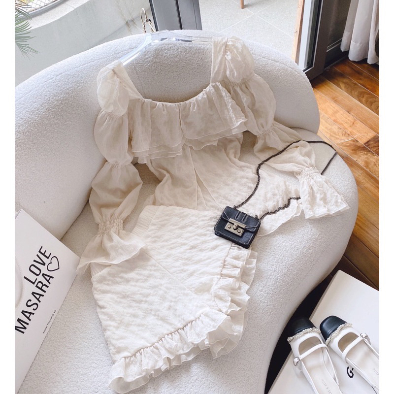 Set áo kèm quần short xinh đi biển