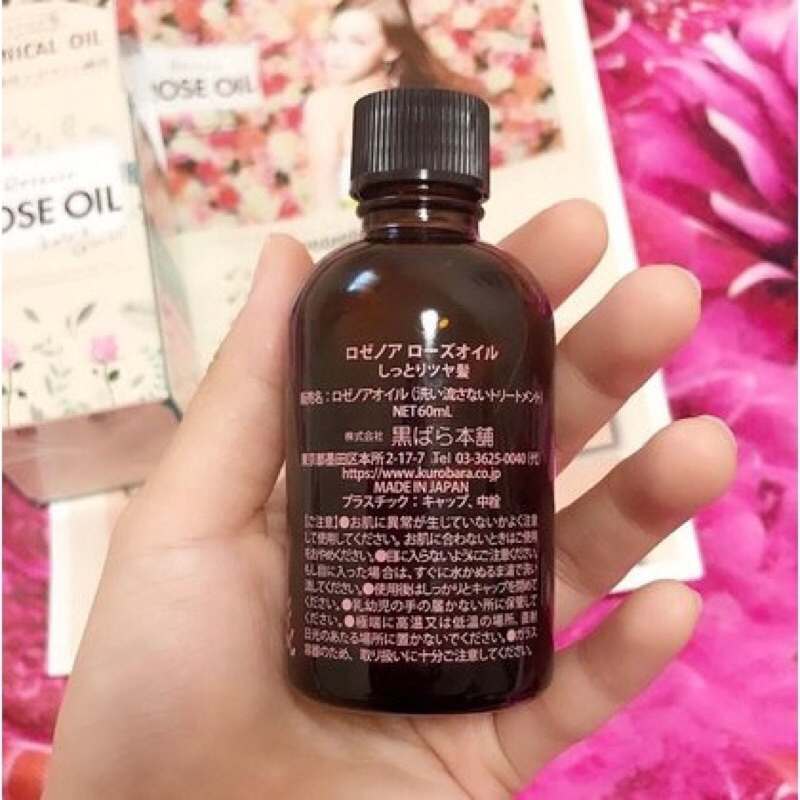 [Bill auth] Dầu dưỡng tóc Botanical Rose Oil Nhật Bản 60ml