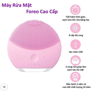 Máy rửa mặt f0re0 luna mini - máy rửa mặt cao cấp rung sóng siêu âm sonic 4.0 - rửa sạch sâu da mặt cao cấp