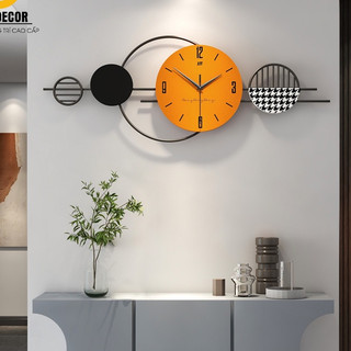 Đồng hồ treo tường trang trí decor phong cách Bắc âu mã 21213 cho phòng khách đẹp