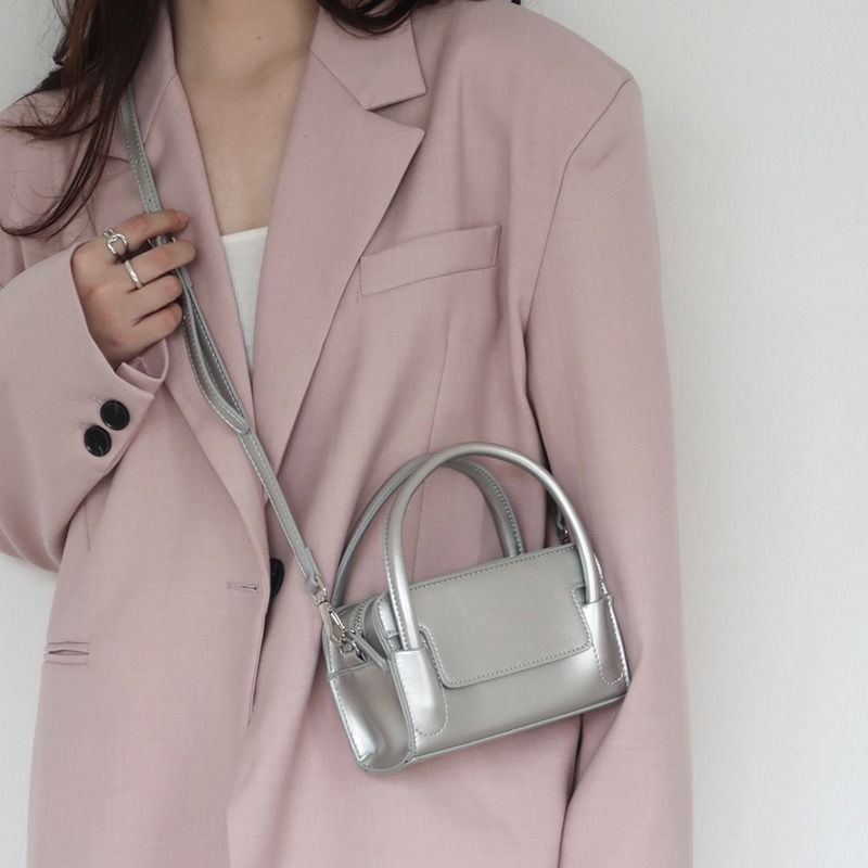 Túi Xách Đeo Chéo Nữ Đẹp 2 Quai Da Trơn Mềm Sang Chảnh Cá Tính PK 546