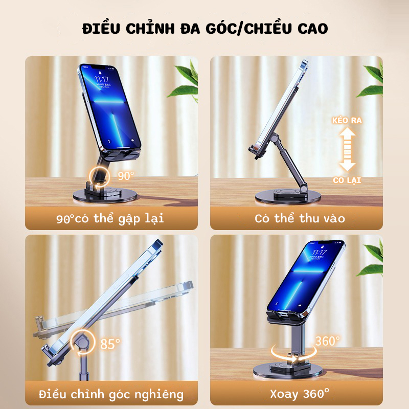 Giá đỡ điện thoại máy tính bảng CHỒY kim loại thích hợp cho iPad 10.2 7 8 9 Gen Soporte Xiaomi Samsung...